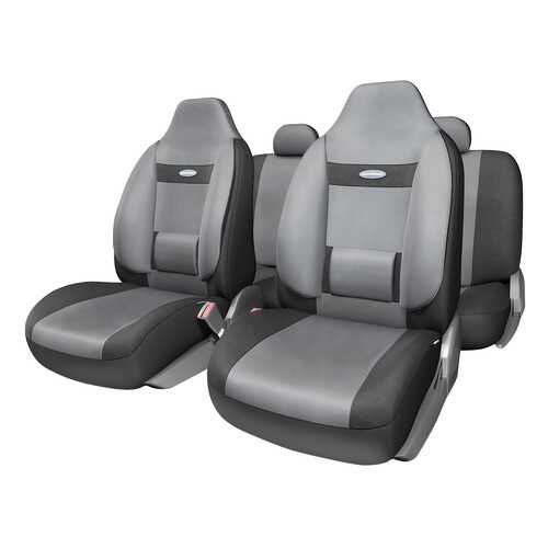 Комплект чехлов на сиденья Autoprofi Comfort COM-1105H BK/D.GY (M)