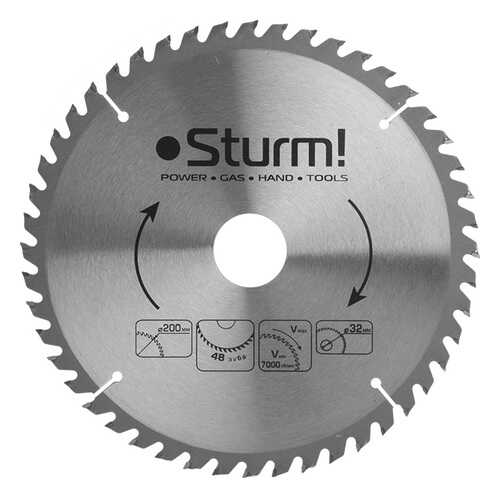 Диск по дереву для дисковых пил Sturm! 9020-200-32-48T