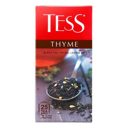 Чай черный Tess Thyme 25 пакетиков