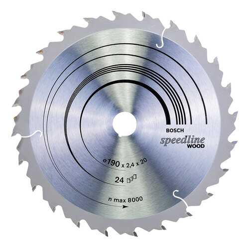 Диск по дереву Bosch STD SWO 190x20-24T 2608640799