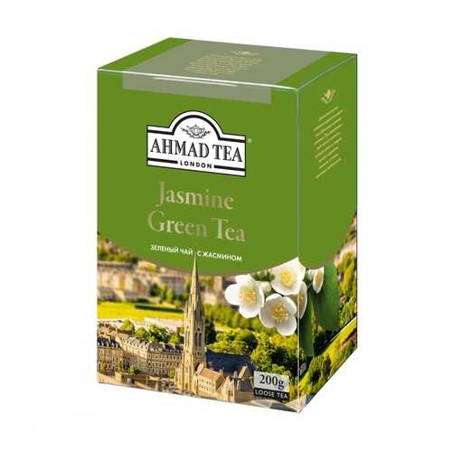 Чай Ahmad Jasmine Green Tea, зеленый с жасмином, листовой, 200 гр
