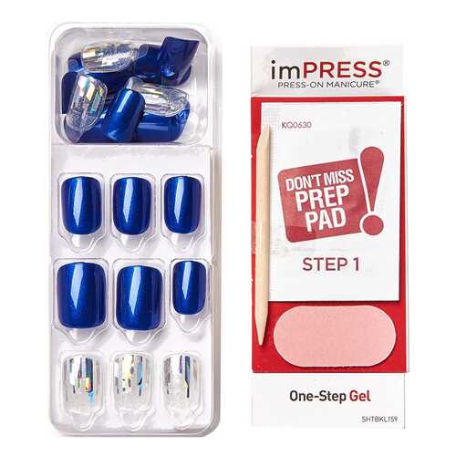 Накладные ногти KISS Impress Press-On Manicure One Step Gel Boss Lady 30 шт