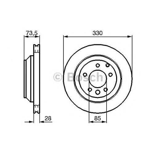 Тормозной диск Bosch 0986479095