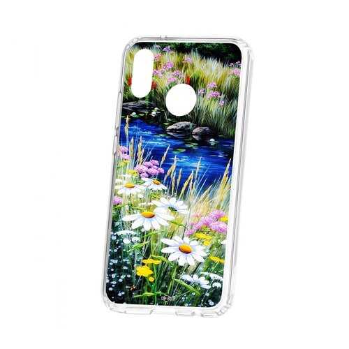 Чехол Kruche Huawei P20 Lite Print Ромашки у ручья