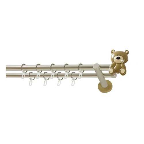 Карниз для детской комнаты Мишка, WERDECO, 2-рядный, 320 см