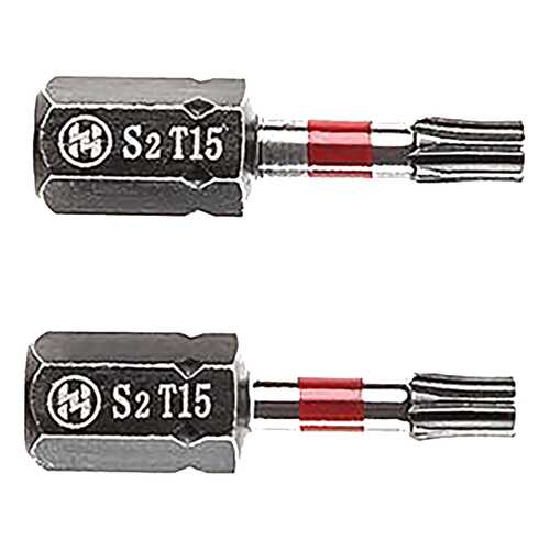 Бита Hammer Flex 203-180 TORX-15 25мм, 2шт, 362956