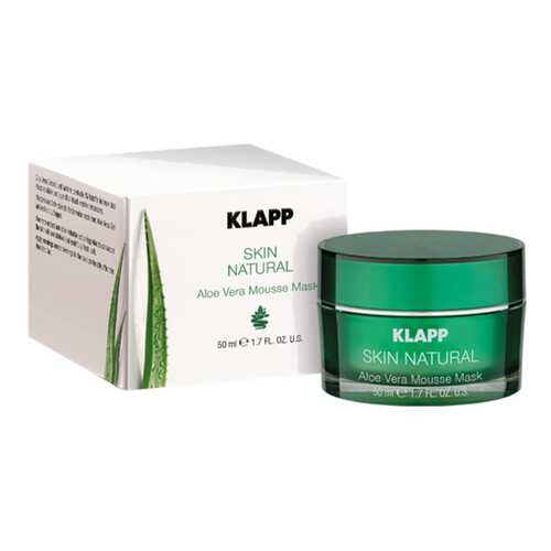 Маска для лица Klapp Skin Natural Aloe Vera Mousse Mask 50 мл