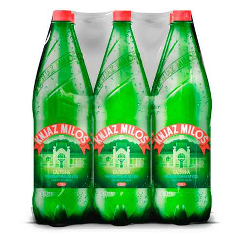 Вода газированная Knjaz Milos 1.5 л 6шт
