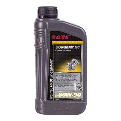 Трансмиссионное масло Rowe HIGHTEC TOPGEAR 80w90 1л 25000-0010-03